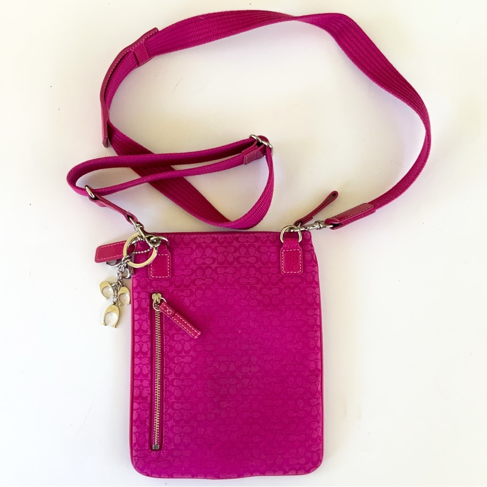 Coach Pink Monogram Crossbody Bag - Picture 2 of 9